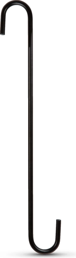 Gancho colgante negro para maceta 30 × 4,5 cm