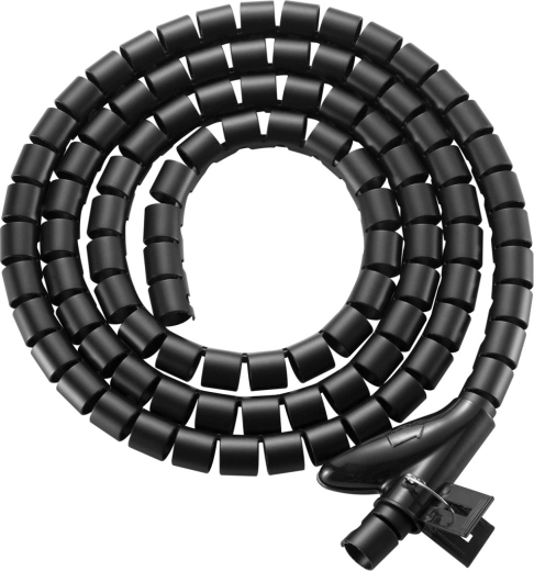 Organizador de cables Maclean MCTV-899 negro, 1 m
