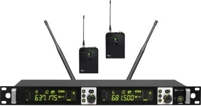 Set de micrófono inalámbrico Avtek con dos transmisores bodypack
