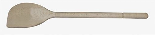 Cuchara de madera ovalada con esquina 35 cm