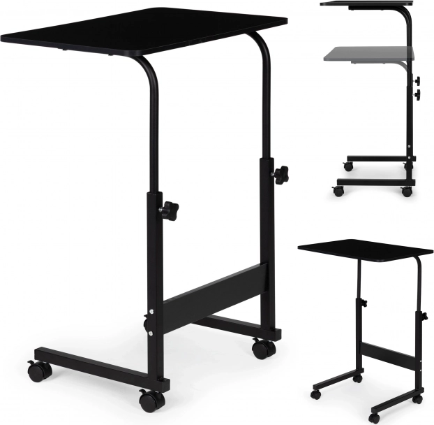 Mesa móvil para portátil negra