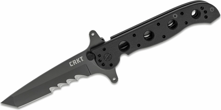 Navaja táctica plegable CRKT M16 special forces tanto 8,9 cm, negra, G10, con guarda