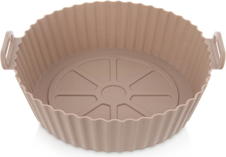 Inserto de silicona para freidora de aire 23 cm, beige