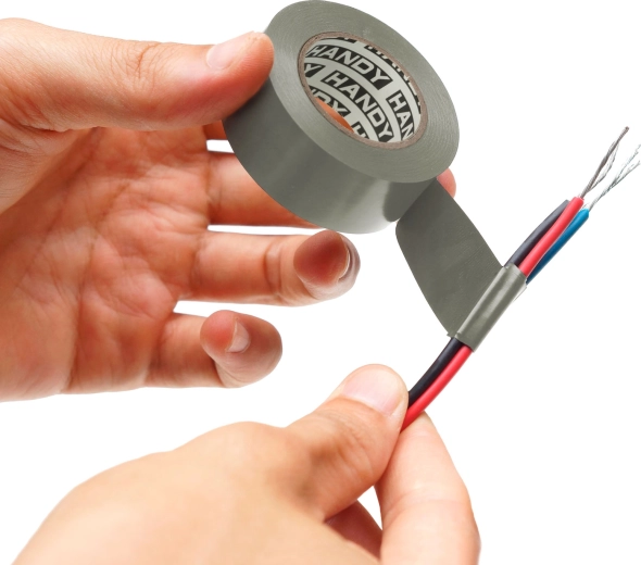 Cinta aislante de PVC plateada 10 m