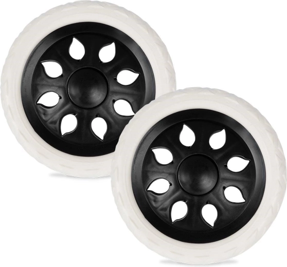 Ruedas de repuesto para carrito de compra 16 cm, 2 uds