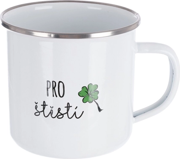 Taza esmaltada «Para la suerte» 0,57 l