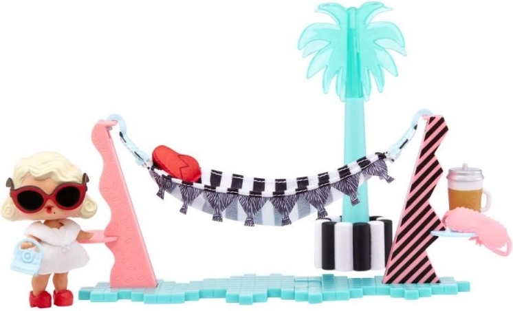 Muebles L.O.L. Surprise con muñeca – Relax de vacaciones Leading Baby, serie 6