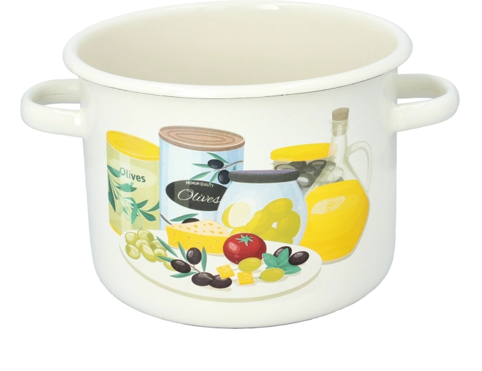 Diseño crema con motivo de aceitunas