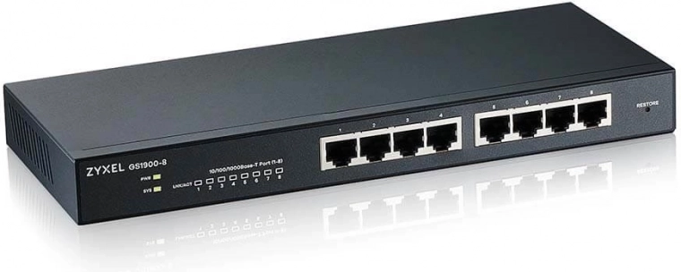 Switch gigabit gestionado 8× RJ‑45