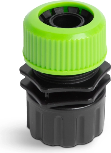 Conector de manguera para grifo de 3/4" y manguera de 1/2"