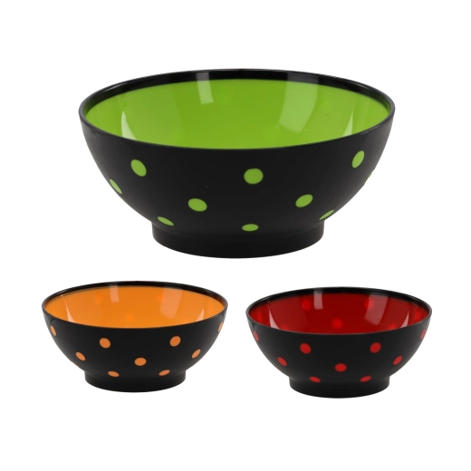 Cuenco de plástico Spotty 0,75 l con lunares