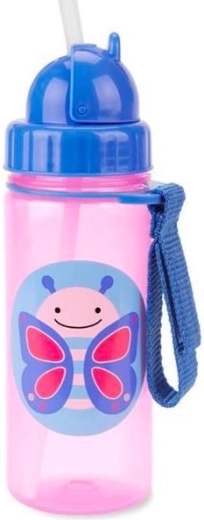 Skip Hop Zoo vaso con pajita mariposa 385 ml (12m+)