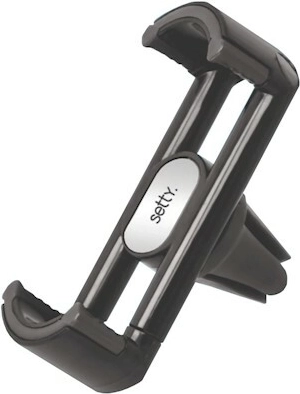 Soporte para coche SETTY para rejilla de ventilación, negro