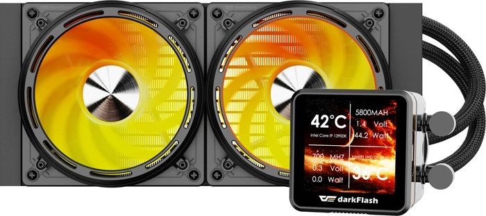 Dos ventiladores PWM de 120 mm con ARGB