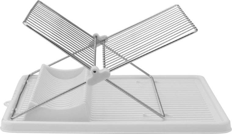 Escurridor plegable para vajilla con bandeja de goteo