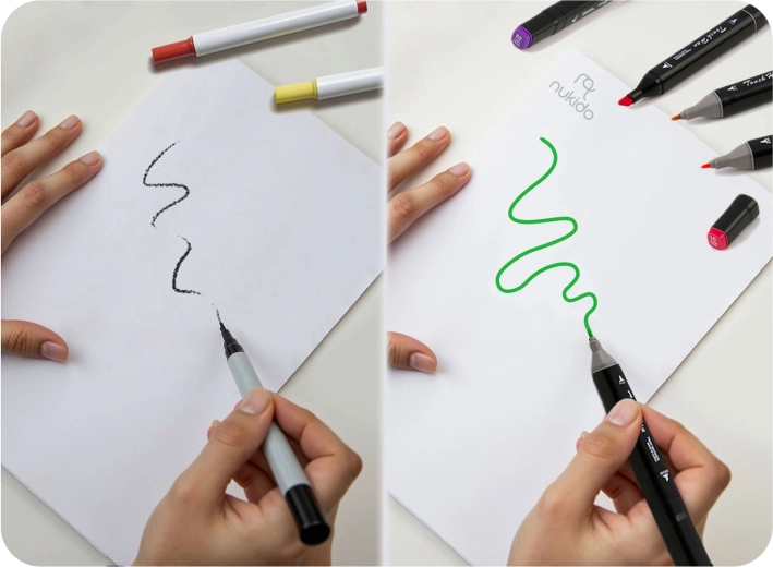 Colores saturados, secado rápido y efecto duradero