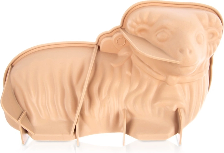 Molde de silicona para hornear cordero 31 × 17 × 9 cm, beige