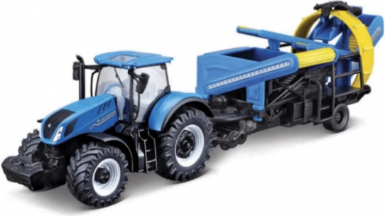 Bburago Farmland tractor New Holland T7.315 HD con cultivador 10 cm