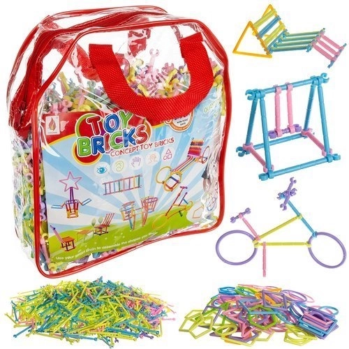 Juego de construcción - pajitas - set de 1000 piezas