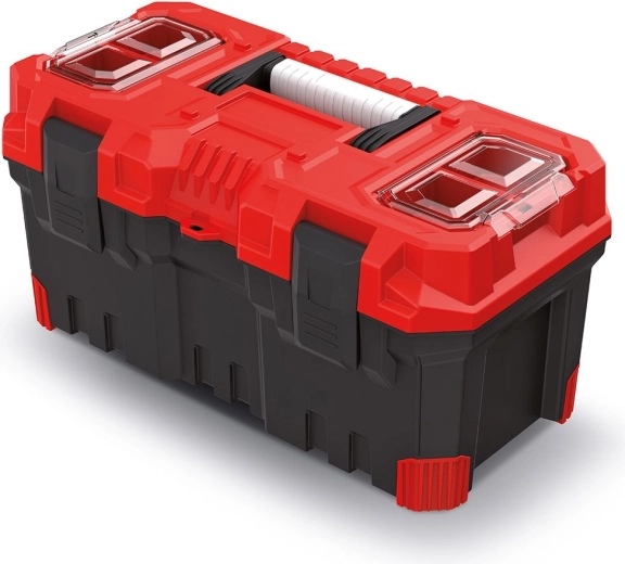 Maletín de herramientas de plástico TITAN PLUS 50 cm, rojo
