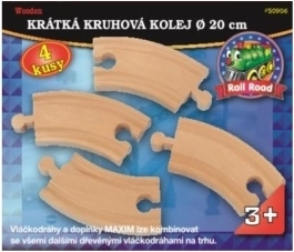 Maxim vías curvas cortas – set de 4 uds.