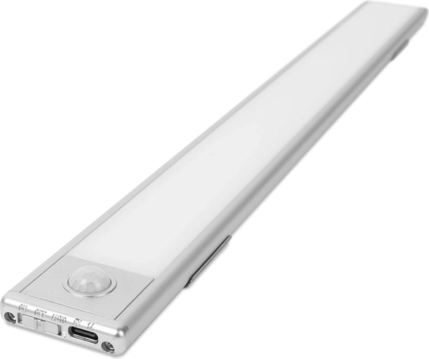 Luz LED con sensor de movimiento, batería recargable y fijación magnética de 40 cm