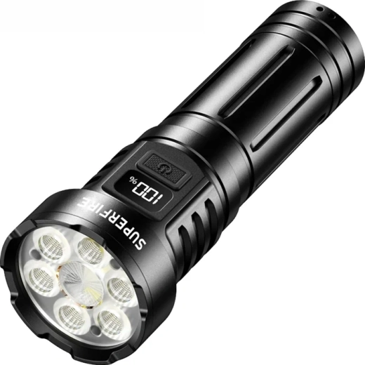 Linterna LED recargable Superfire L24 con USB-C
