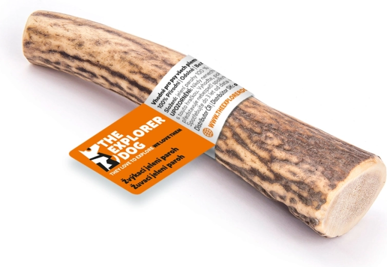 Explorer Dog asta de ciervo masticable para perros tamaño M, dura