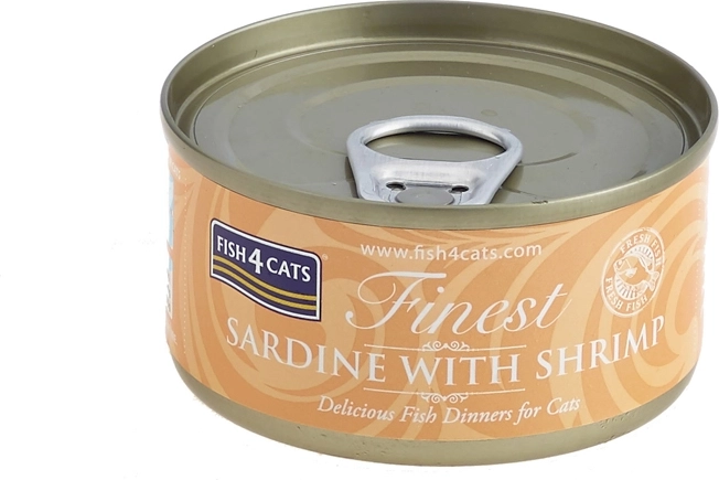 Conserva para gatos sardina con gambas 70 g FISH4CATS