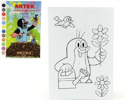 Libro para colorear A5 Topo Pinta por Números