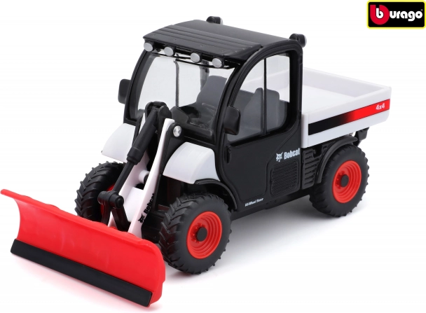 Bburago Farmland Bobcat Toolcat SE con hoja quitanieves 10 cm