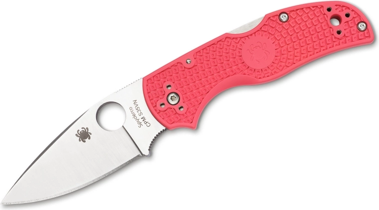 Spyderco Native 5 cuchillo de bolsillo rosa 7,5 cm FRN, satinado
