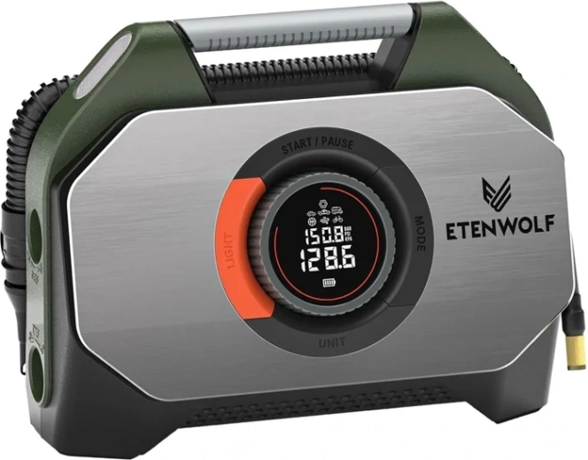 Autocompresor Etenwolf S7 con powerbank de 38 400 mAh