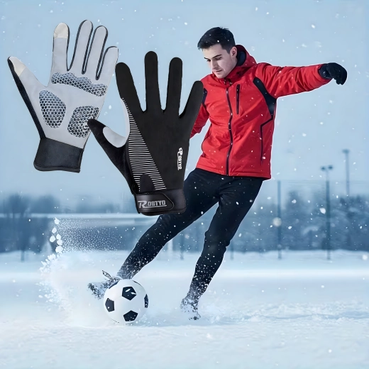 Guantes deportivos de ciclismo de invierno con función táctil XL