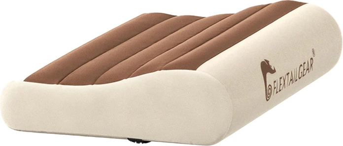 Flextail Zero pillow almohada de viaje inflable marrón