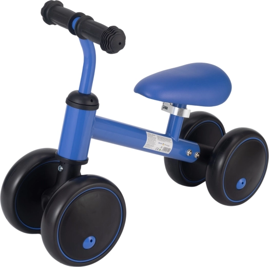 Bicicleta de equilibrio Sparkys con cuatro ruedas azul