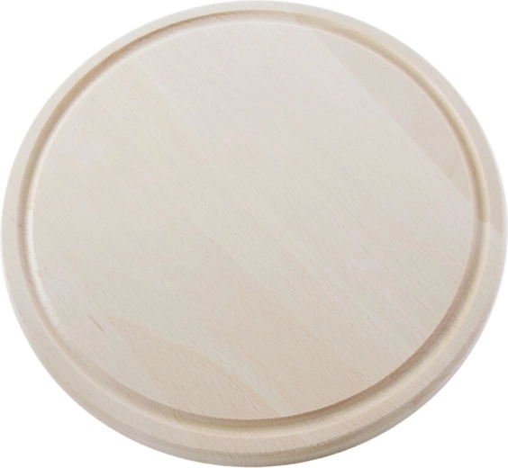 Tabla de madera redonda con ranura 25 cm