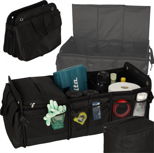 Organizador plegable para maletero con bolsa térmica XXL 37 × 75 × 32 cm