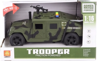 Coche militar a pilas con luces y sonidos