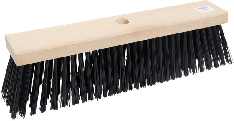Escoba vial para palo 40 × 8 cm, de madera, fibras PET 9 cm