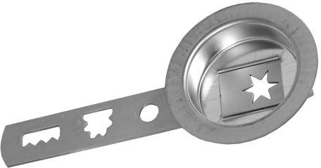 Molde para galletas con empujador, diámetro 6,5 cm, estañado