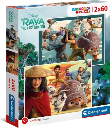 Puzzle Clementoni Raya y el último dragón 2×60 piezas