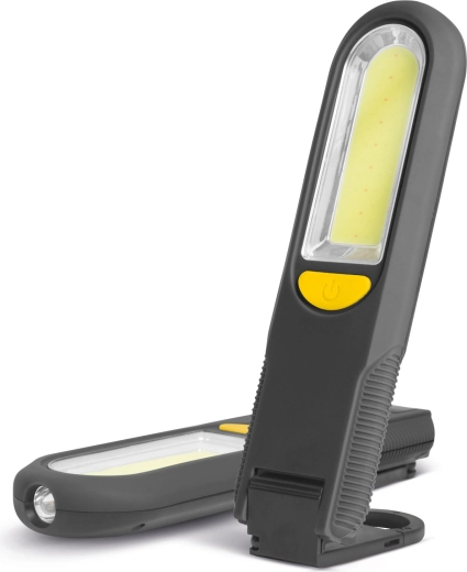 Lámpara de montaje magnética COB y LED SMD con gancho y luz de advertencia