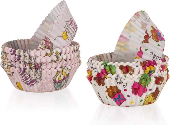 Cápsulas de papel para muffins BANQUET, mix de colores, 100 uds