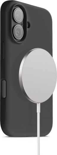 Funda magnética de silicona Color Cover para iPhone 17 con MagSafe – negra