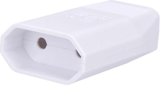 Enchufe plano Solight tipo C Euro 2,5 A blanco