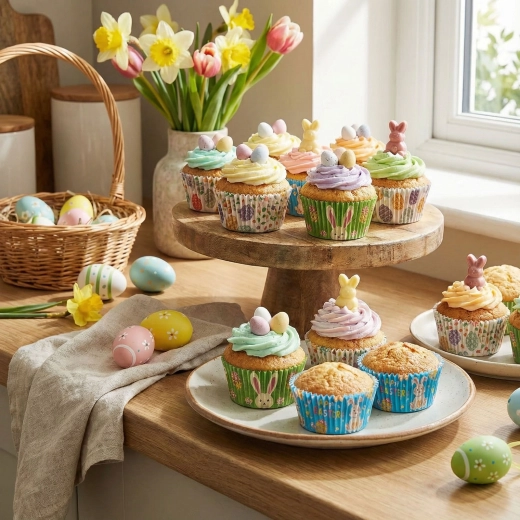 Moldes de papel para magdalenas de Pascua, 100 unidades