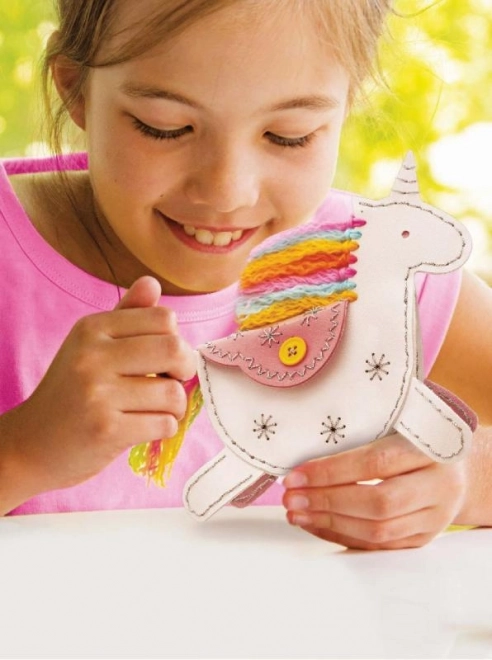 4M set para coser monedero de unicornio
