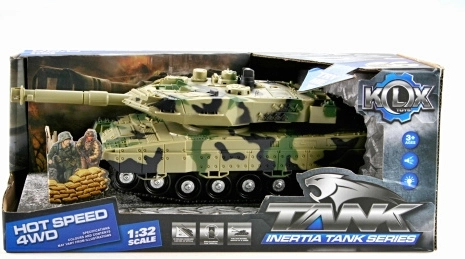 Tanque con luces y sonidos con mecanismo de inercia