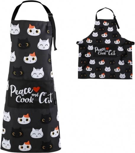 Delantal en tubo con motivo de gatitos